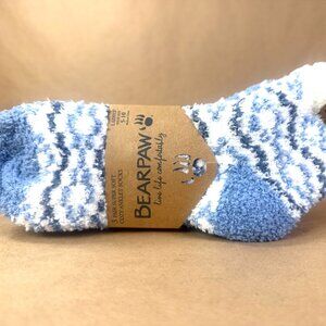 BEARPAW 3 Pair Pack Cozy Super Soft Lounge Socks Multi Pattern Crew Socks NWT